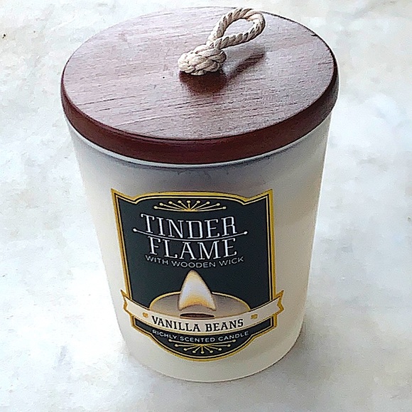 DW HOME CANDLE VANILLA BEANS TINDER FLAME WOODEN NEW - Picture 4 of 4